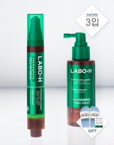 [VIP전용][시나모롤 슬리퍼 선착순증정] 두피강화 토닉 세럼 100ml+롤온세럼 앰플 15ml(총3입 옵션)+50ml 증정 2개