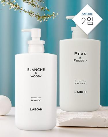 라보에이치 두피강화 퍼퓸 샴푸 750ml (페어앤프리지아/블랑쉬앤우디) 2입
