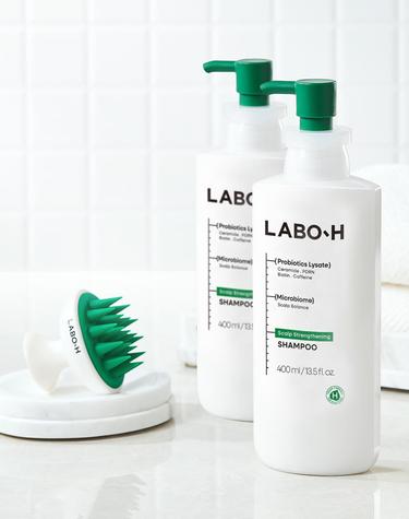 두피강화클리닉 샴푸 탈모증상완화 400ml 2개 + 샴푸 브러쉬