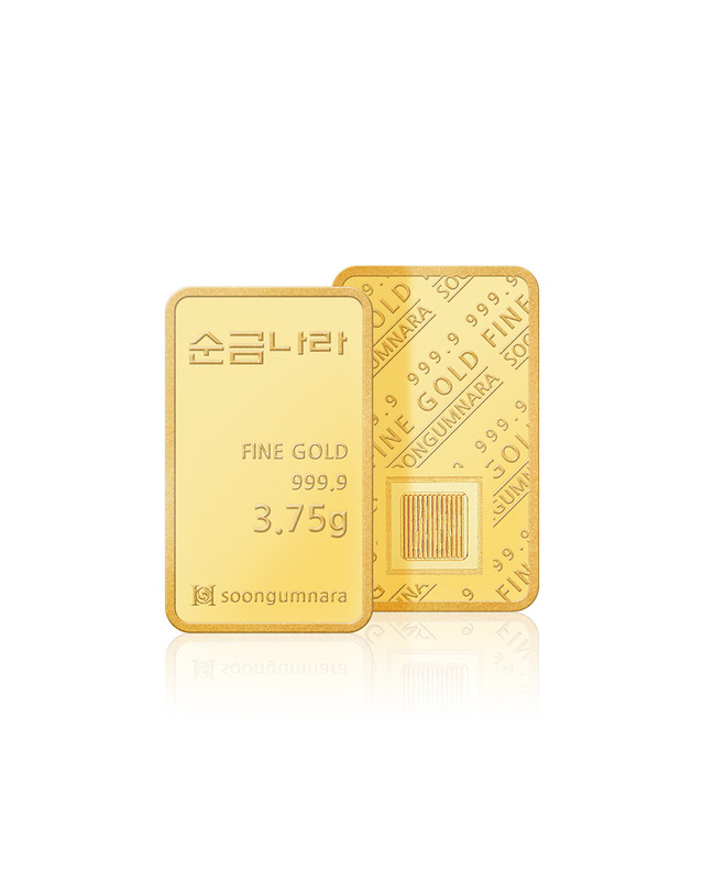 한국금거래소 [순금나라] 24K 포나인 999.9 미니골드바 3.75g 착용컷