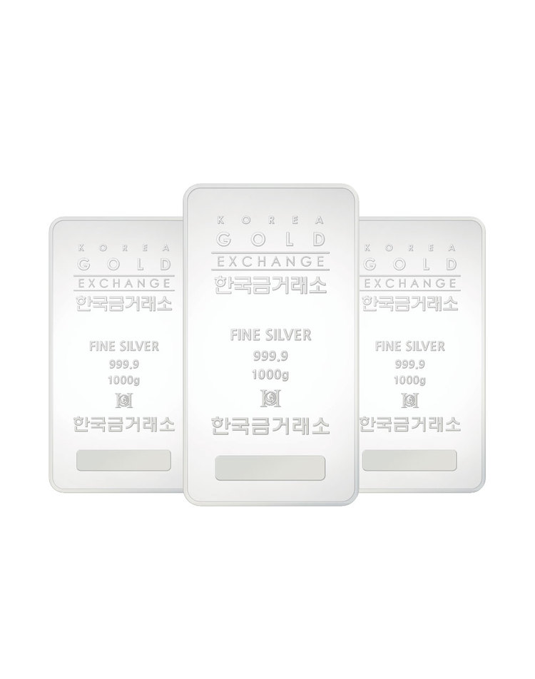 한국금거래소 실버바 3kg (1000g x 3개)