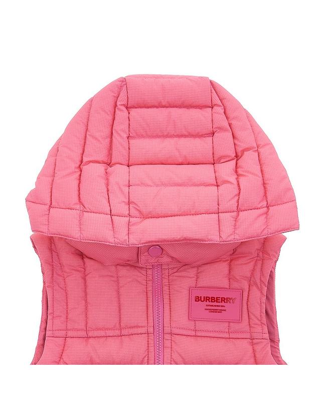 버버리 키즈 [버버리 키즈] 여아 호스페리 아플리케 나일론 후드 8053912 C IG6 MN CAREY GILET A8407 (12-24M) 착용컷