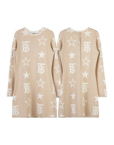 [버버리 키즈] 여아 TB 스타 코튼 블렌드 자카드 8057911 C KG2 SYLVIE DRESS B1205 (6-10)