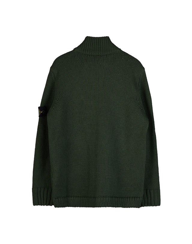 스톤아일랜드 키즈 [라벨루쏘] [스톤아일랜드 키즈] 와펜 패치 울 니트 집업 7716513A4 V0058 (10-12) (성인착용가능) 착용컷