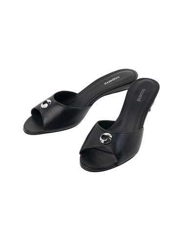 [코페르니] 여성 로우 로고 뮬 샌들 COPSH49477 BLACK