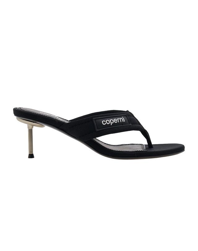 코페르니 [코페르니] 여성 블랙 브랜드 힐 샌들 COPSH34464 BLACK 착용컷