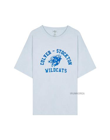 [와일드 동키] 공용 와일드캣 반팔 티셔츠 T WILDCATS DYED LIGHT ICE