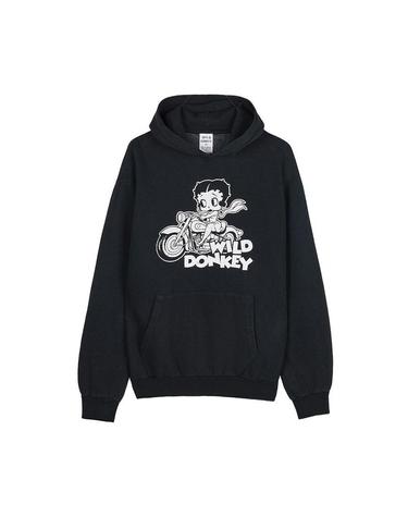 [와일드 동키] FW25 공용 베티 바이크 후디 FC BETTY BIKE DYED OLD BLACK