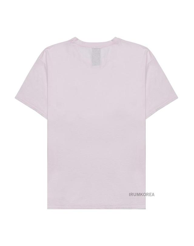 와일드 동키 [와일드 동키] SS25 공용 죠스 티셔츠 T JAWS DYED LIGHT PINK 착용컷