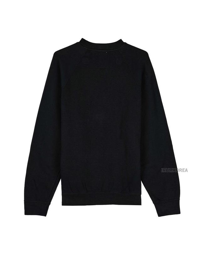 와일드 동키 [와일드 동키] FW25 공용 WD 치프 맨투맨 FR WD CHIEF BLACK 착용컷