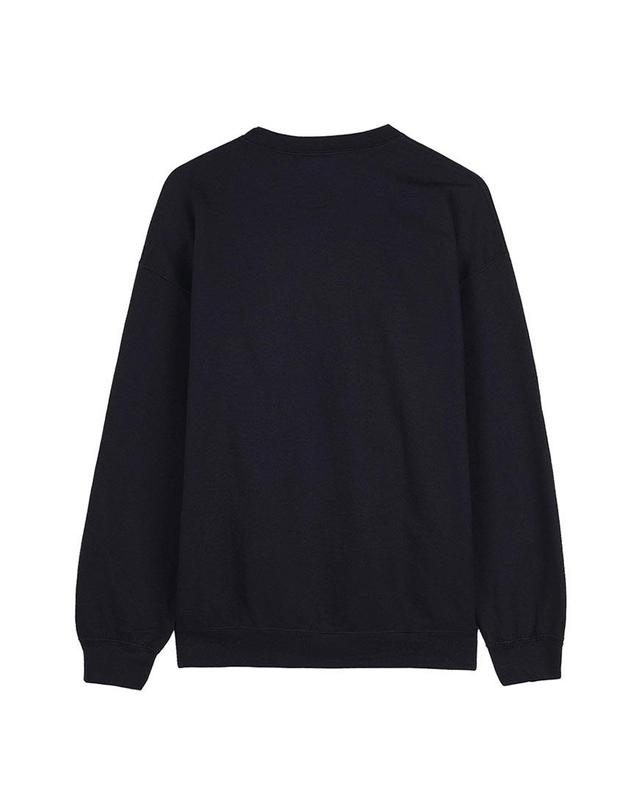 와일드 동키 [와일드 동키] FW25 공용 밀란 맨투맨 FG MILAN BLACK 착용컷