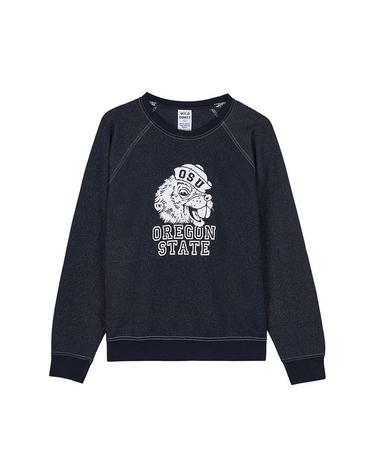 [와일드 동키] FW25 공용 오리건 맨투맨 FR OREGON OLD BLACK