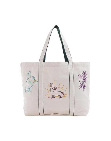 [와일드 동키] SS26 공용 스크리블 4 토트백 BG SCRIBBLE 4 NATURAL BOTTLE