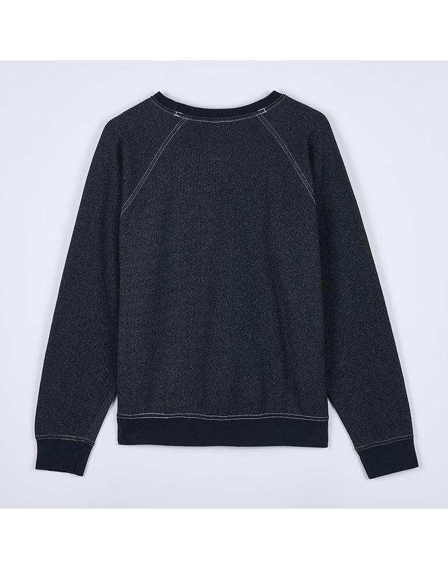 와일드 동키 [와일드 동키] FW25 공용 오리건 맨투맨 FR OREGON OLD BLACK 착용컷