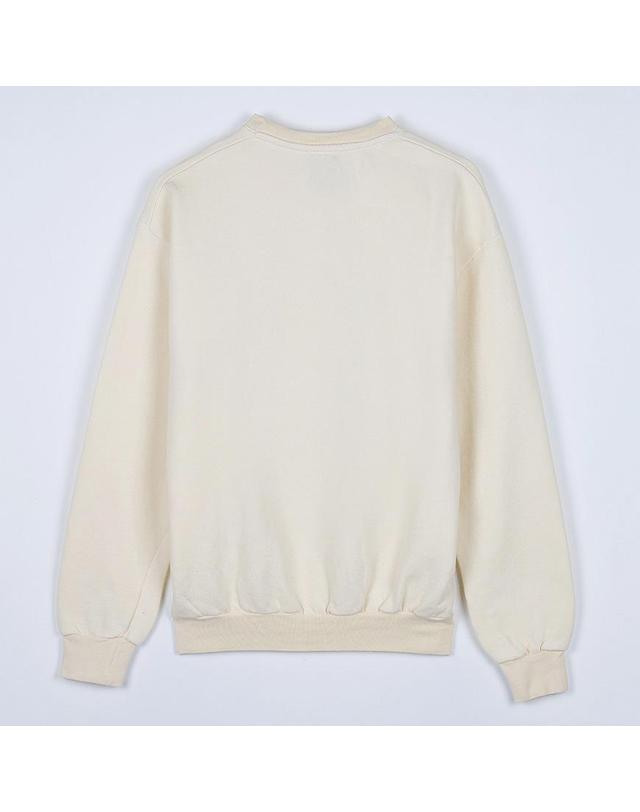 와일드 동키 [와일드 동키] FW25 공용 그란 프레미오 맨투맨 FG GRAN PREMIO PASTEL YELLOW 착용컷