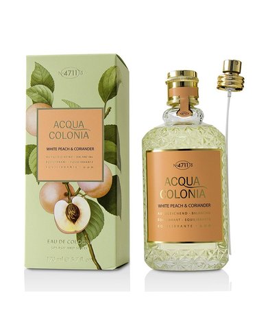 4711 Acqua Colonia White Peach 앤 Coriander Eau De Cologne Spray 170ml/관세별도
