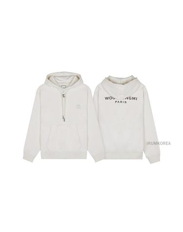 [WOOYOUNGMI] FW25 남성 백로고 후디 W253TS37 724I