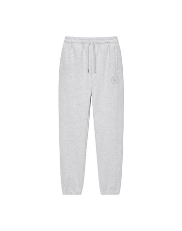 VRT Circle Logo SweatpantsㅣWhite Melange Grey