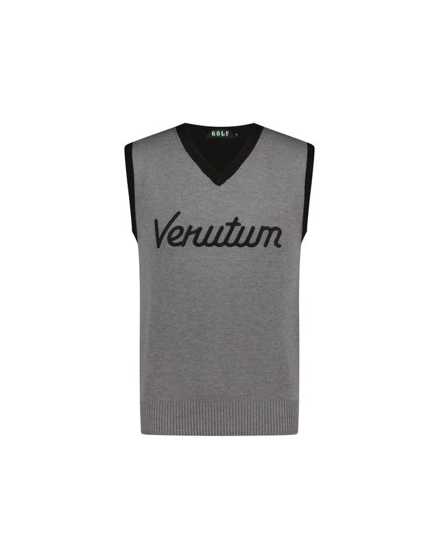 베루툼골프 V-Neck Knit VestㅣMenㅣGrey 착용컷