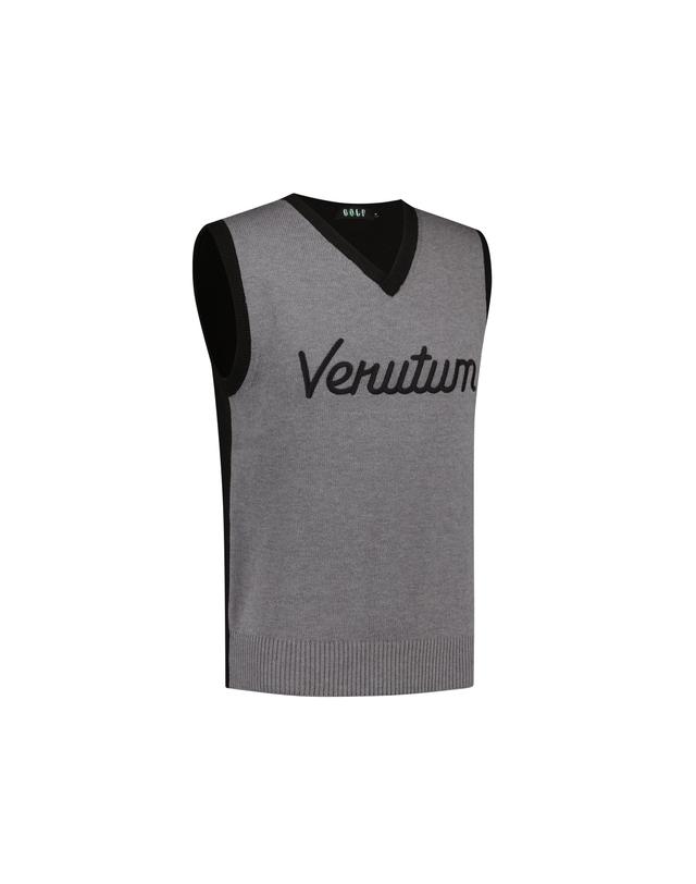 베루툼골프 V-Neck Knit VestㅣMenㅣGrey 착용컷