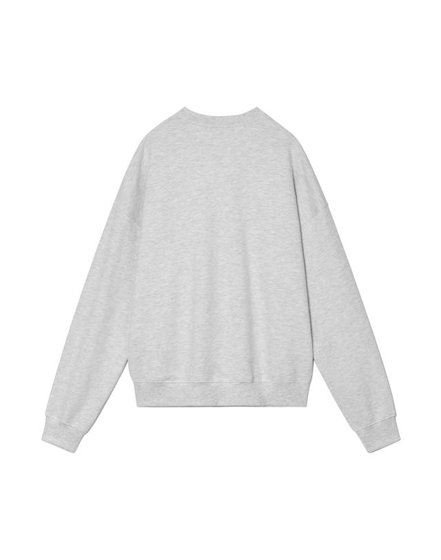 베루툼골프 VRT Laurel Logo Sweatshirts White Melange Grey 착용컷