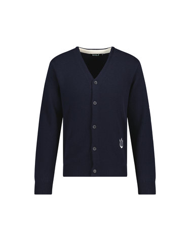 베루툼골프 Solid Logo CardiganㅣMenㅣNavy