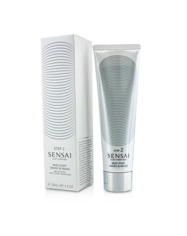 가네보 센사이 실키 퓨리파잉 Mud Soap Wash Mask New Packaging 125ml