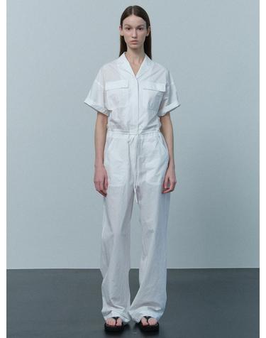 natural cotton jumpsuit (white)