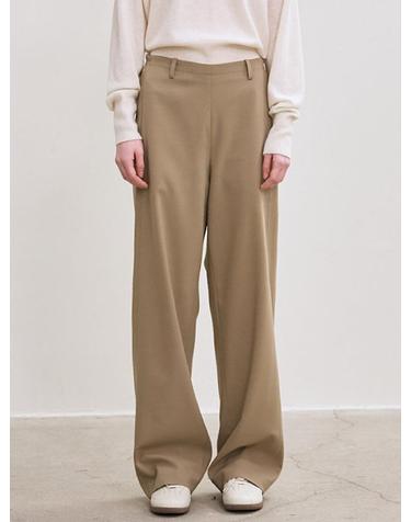 lessence comfort banding pants (beige)