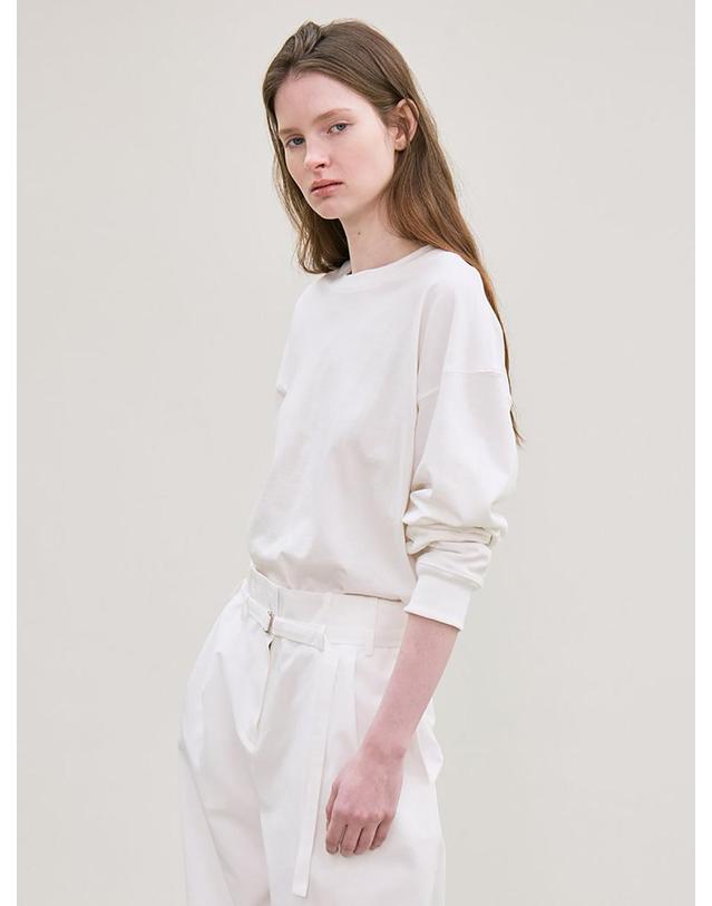 르 comfort sweat shirt (white) 착용컷