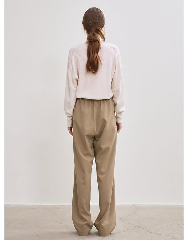 르 lessence comfort banding pants (beige) 착용컷