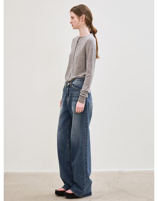 르 wide-fit denim pants (blue) 착용컷