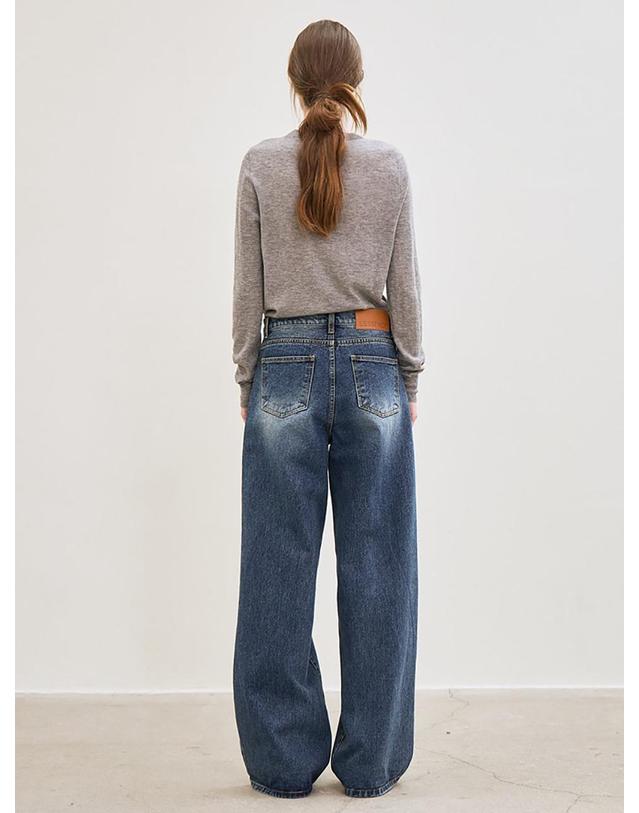 르 wide-fit denim pants (blue) 착용컷
