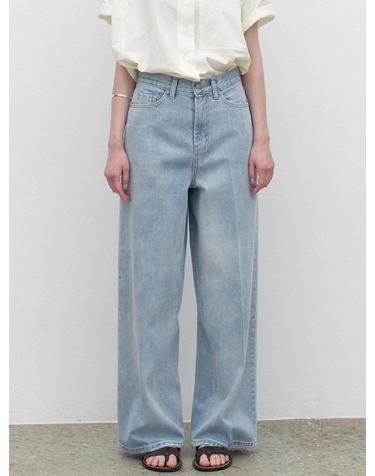 Wide leg denim (ice blue)