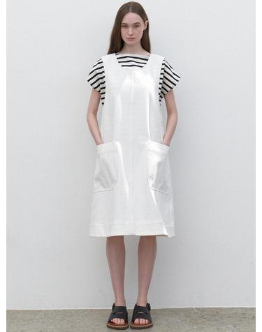 Overhead tank dress (white)
