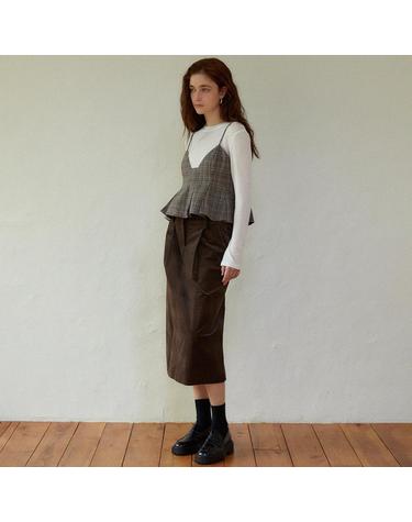 Wool-blend long sleeve T-shirt (ivory)