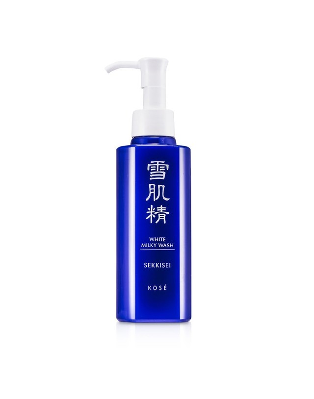 고세 고세 세키세이 화이트 밀키 워시 140ml 착용컷