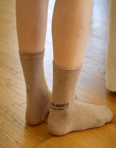 S36_NMOU MUJI SOCKS_light brown