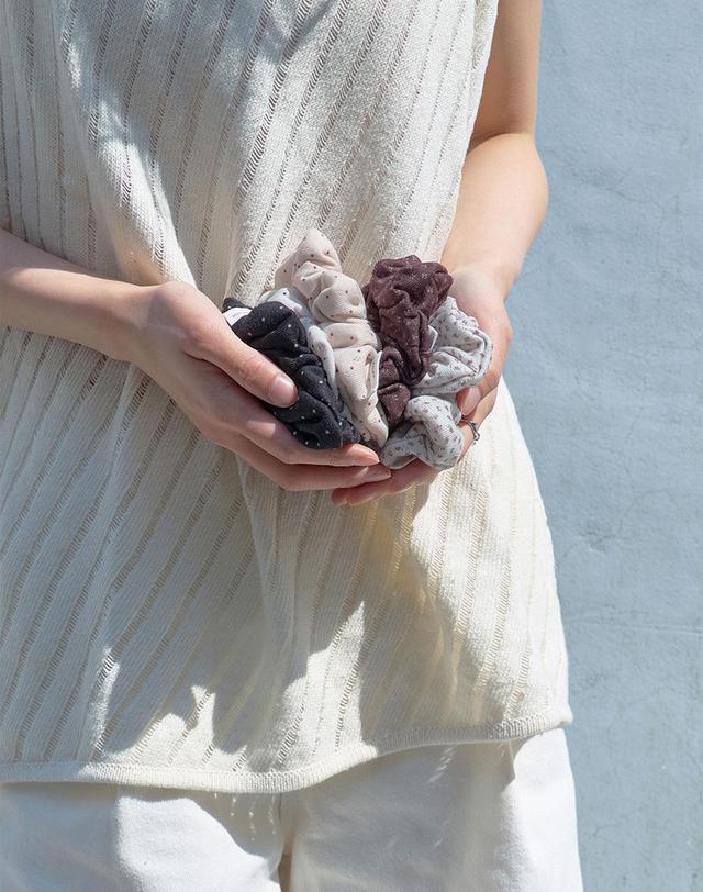 앤무오유 Dust mini scrunchie (5colors) 착용컷