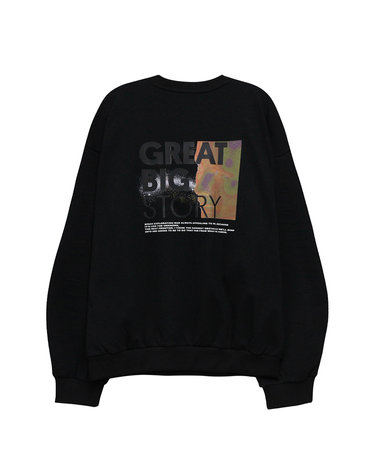씨엔엔 어패럴 GBS 언차티드 3D 페이스 스웨트 셔츠 블랙 CA24GSW107BLK