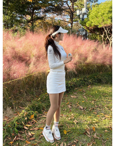 여성 골프 골지 넥셔링 베이스레이어 VLBSO901_OW