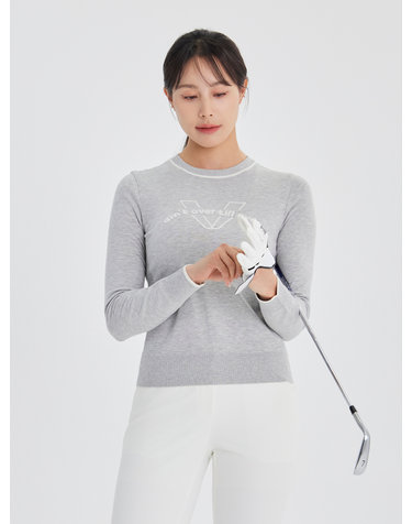 여성 골프 에센셜 라운드 스웨터 VLKTO891_MG