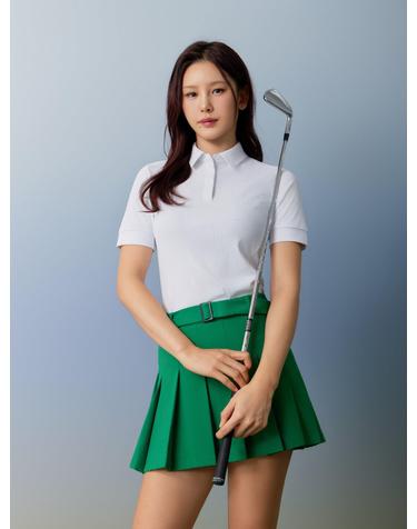 여성 골지반팔 티셔츠 (ON) VOTSP474_OW