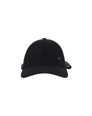 여성 여성 스카프 리본 포인트 캡 VLAPQ802_BK