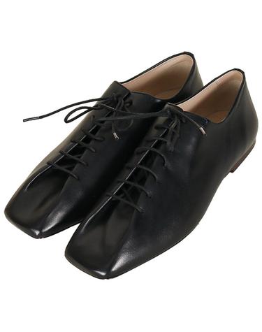 르메르 26SS 여성 수리 플랫 클래식 더비슈즈 블랙 FO0245 LL0023 999