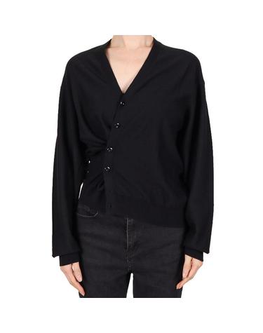 르메르 26SS 공용 트위스트 울 가디건 블랙 PO0023 LK087 999