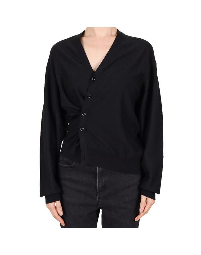 르메르 르메르 26SS 공용 트위스트 울 가디건 블랙 PO0023 LK087 999 착용컷