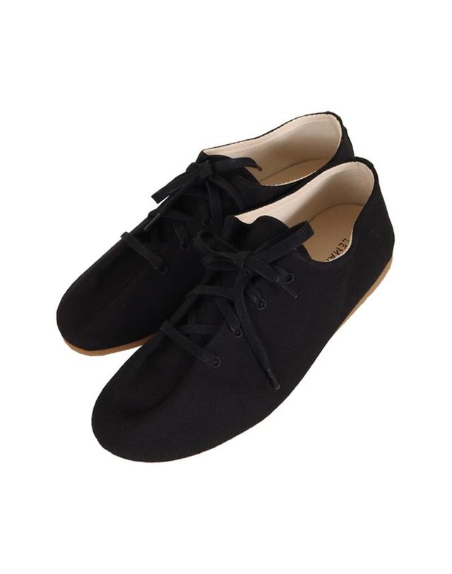 르메르 르메르 26SS 남성 수리 캔버스 스니커즈 블랙 FO0286 LF1610 999 착용컷