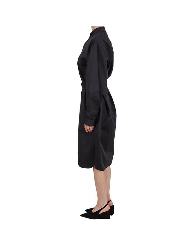 르메르 르메르 26SS 여성 리케트 새틴 원피스 잉크블루 DR1133 LF1207 780 착용컷