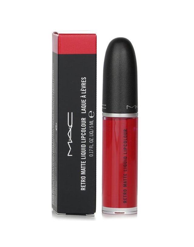 맥 맥 레트로 매트 리퀴드 립컬러 레트로 매트 리퀴드 립컬러 # 104 Fashion Legacy Intense Fire Truck Red Matte 5ml 착용컷